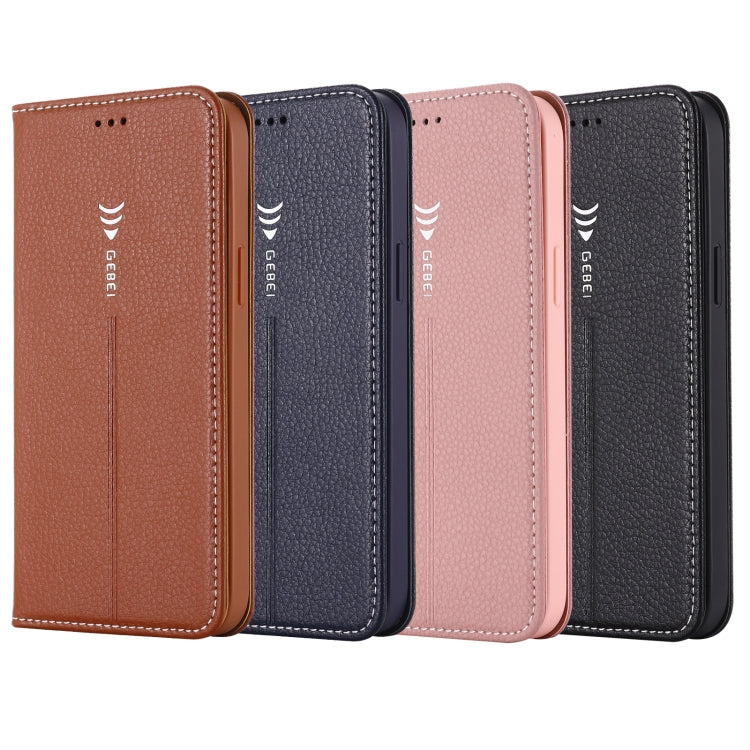 GEBEI PU+TPU Horizontal Flip Protective Case with Holder & Card Slots