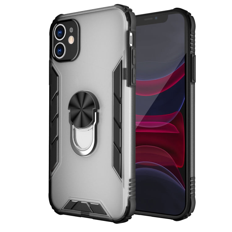 Magnetic Frosted PC + Matte TPU Shockproof Case with Ring Holder, For iPhone 11 Pro, For iPhone 11, For iPhone 11 Pro Max, For iPhone XS / X
