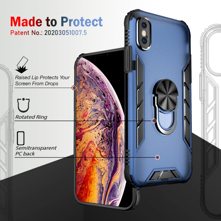 Magnetic Frosted PC + Matte TPU Shockproof Case with Ring Holder, For iPhone XS Max, For iPhone XR, For Samsung Galaxy Note20, For Samsung Galaxy Note20 Ultra
