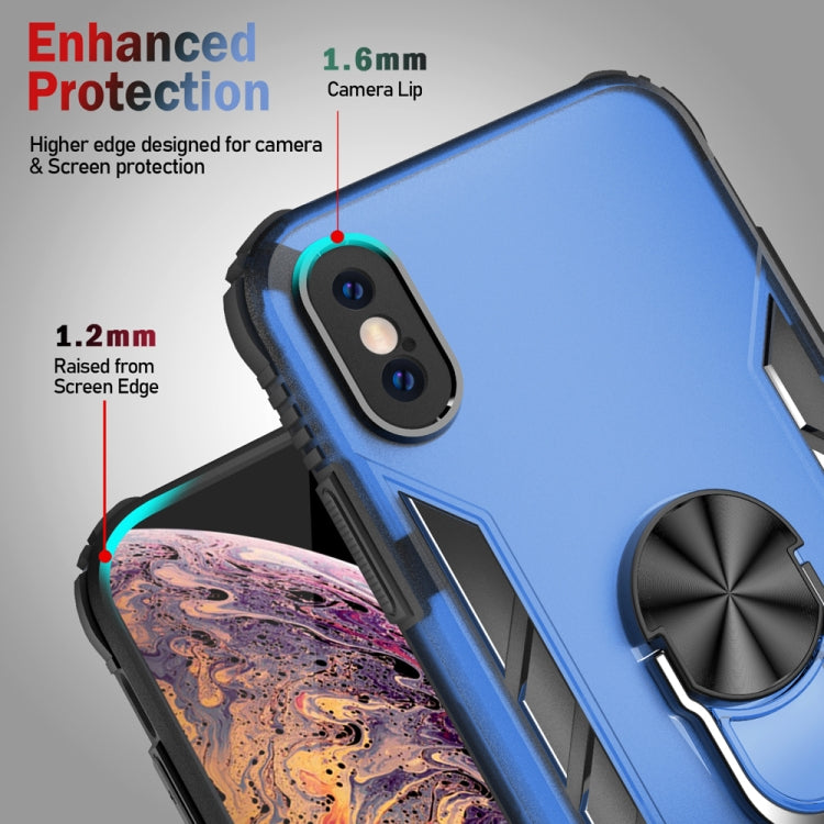 Magnetic Frosted PC + Matte TPU Shockproof Case with Ring Holder, For iPhone XS Max, For iPhone XR, For Samsung Galaxy Note20, For Samsung Galaxy Note20 Ultra