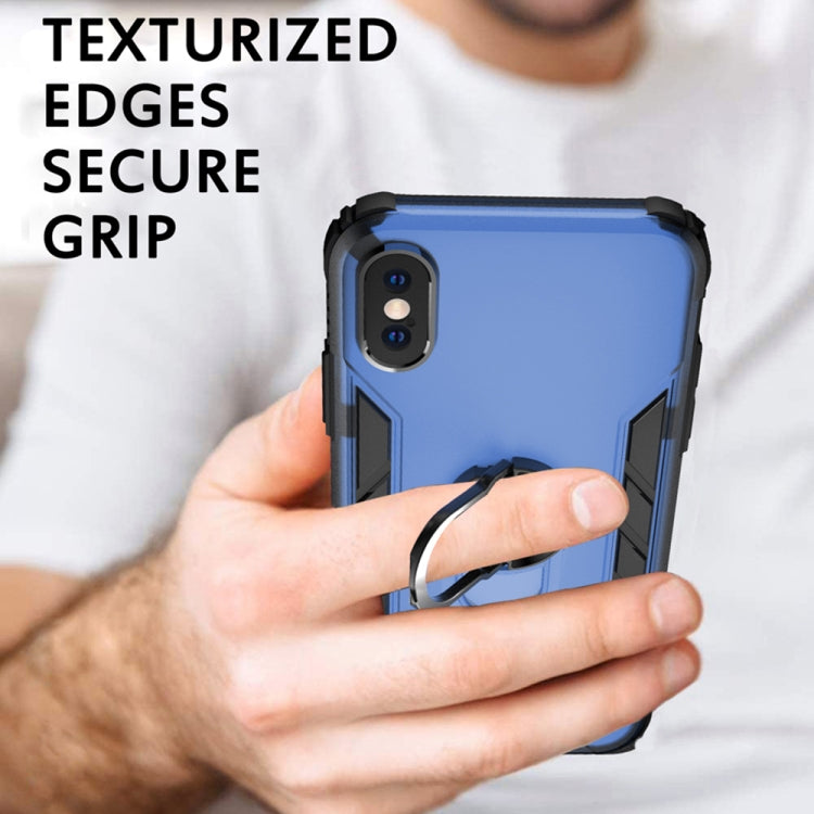 Magnetic Frosted PC + Matte TPU Shockproof Case with Ring Holder, For iPhone XS Max, For iPhone XR, For Samsung Galaxy Note20, For Samsung Galaxy Note20 Ultra