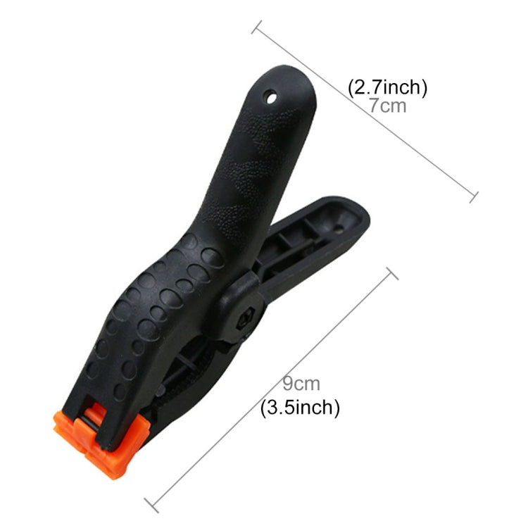 5 PCS Woodworking Photo Studio Photography Backdrop Nylon Clip Support Spring Clamp, Length: 90mm