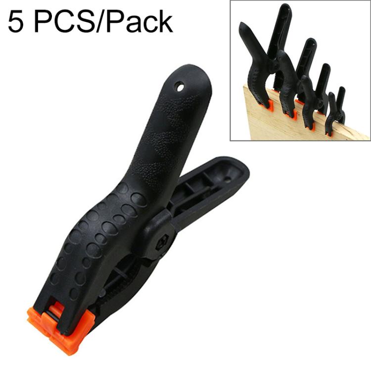 5 PCS Woodworking Photo Studio Photography Backdrop Nylon Clip Support Spring Clamp, Length: 90mm