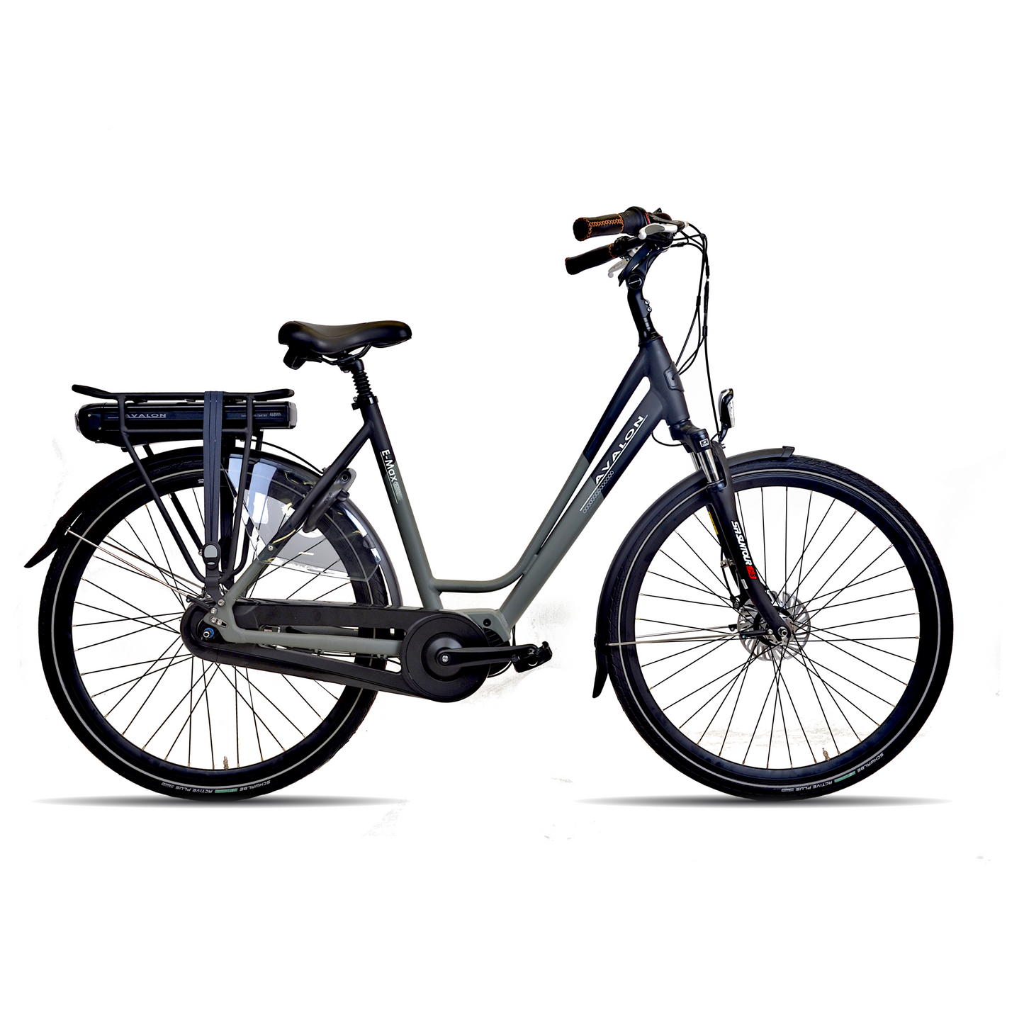 E-Max N7 54cm mat zwart/grijsgroen