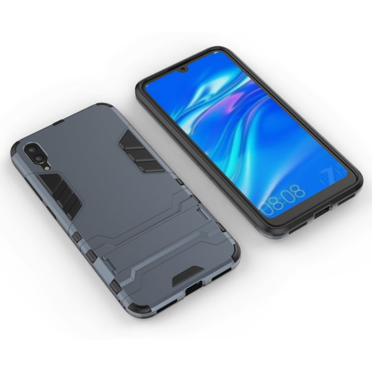 Shockproof PC + TPU Case for Huawei Enjoy 9, with Holder, For Huawei Enjoy 9