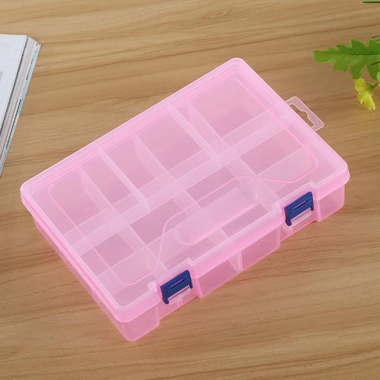 Double layer 8 Slots Plastic Jewelry Box Organizer Storage Container with Adjustable Dividers, 8 Slots (Purple), 8 Slots (White), 8 Slots (Pink), 8 Slots (Blue)
