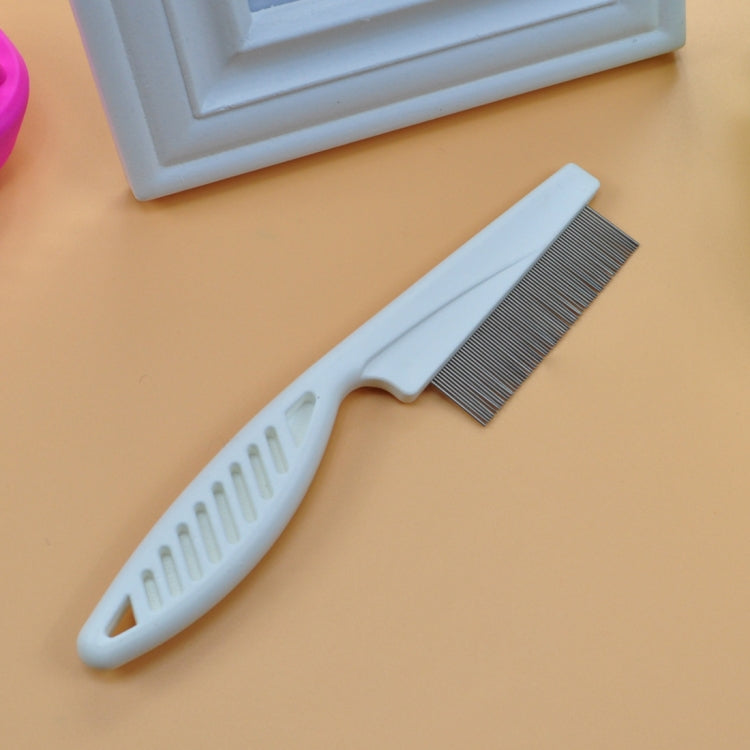 5 PCS Pet Cats Dogs Supplies Combs Fine Toothed Stainless Steel Needle Fleas Removal Combs, Length: 14cm, Length: 14cm, Blue, Length: 14cm, Purple, Length: 14cm, White
