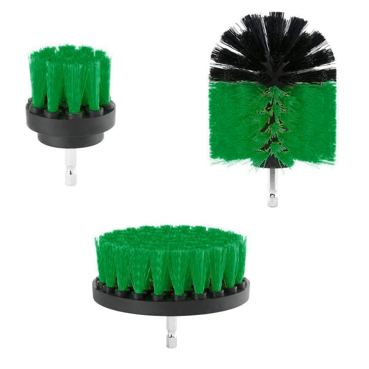 3 PCS Bathroom Kitchen Cleaning Brushes Kit for Electric Drill, 3 in 1 (Red), 3 in 1 (Yellow), 3 in 1 (Green), 3 in 1 (Blue)
