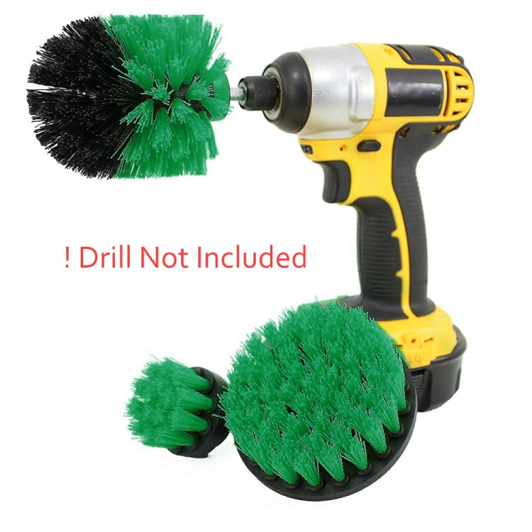 3 PCS Bathroom Kitchen Cleaning Brushes Kit for Electric Drill, 3 in 1 (Red), 3 in 1 (Yellow), 3 in 1 (Green), 3 in 1 (Blue)