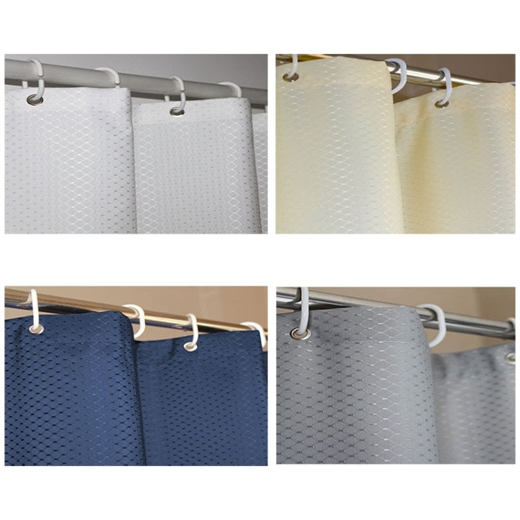 Thickening Waterproof And Mildew Curtain Honeycomb Texture Polyester Cloth Shower Curtain Bathroom Curtains,Size:200*240cm