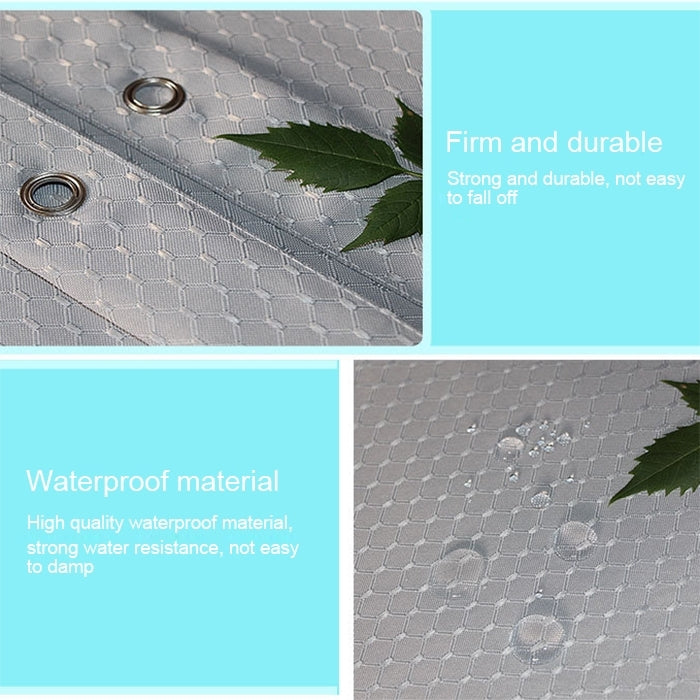 Thickening Waterproof And Mildew Curtain Honeycomb Texture Polyester Cloth Shower Curtain Bathroom Curtains,Size:200*240cm