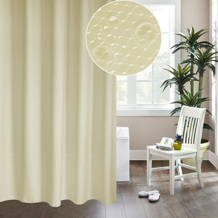 Thickening Waterproof And Mildew Curtain Honeycomb Texture Polyester Cloth Shower Curtain Bathroom Curtains,Size:200*240cm