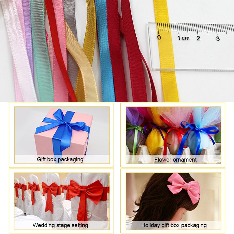 High Density Polyester Hand Woven Ribbon, Size: 91m x 0.6cm, Color Satin Ribbons 2, Color Satin Ribbons 4, Color Satin Ribbons 3, Color Satin Ribbons 1