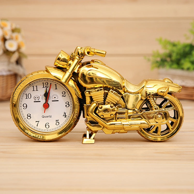 Cartoon Motorcycle Alarm Clock Bedroom Plastic Pointer Alarm Clock, Size: 23*13*6cm