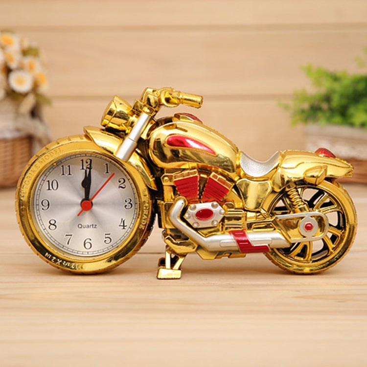 Cartoon Motorcycle Alarm Clock Bedroom Plastic Pointer Alarm Clock, Size: 23*13*6cm