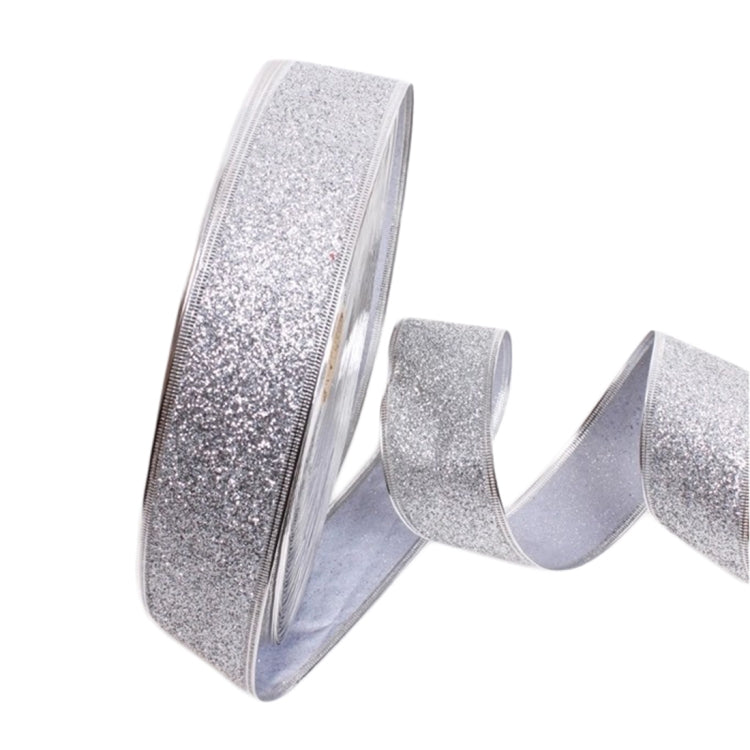 2m Christmas Party Decoration Glitter Powder Christmas Tree Decoration Ribbon