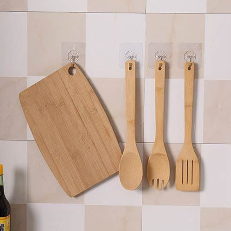 100 PCS Kitchen Bathroom Wall Hanging Transparent Non-marking Glue Hook, Non-marking Glue Hook