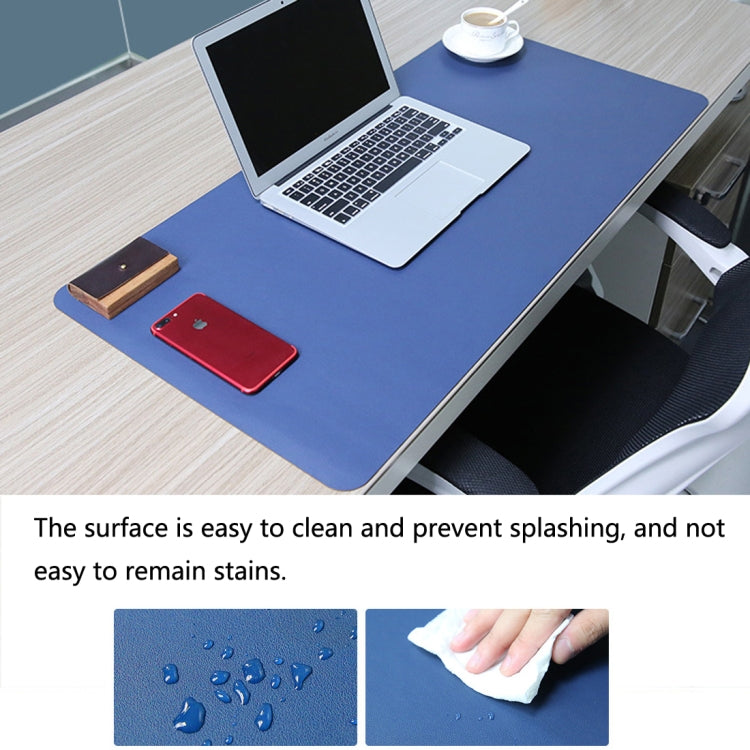 Multifunction Business Double Sided PU Leather Mouse Pad Keyboard Pad Table Mat Computer Desk Mat, Size: 120 x 60cm, Size: 120 x 60cm(Black Red), Size: 120 x 60cm, Size: 120 x 60cm(Green + Silver), Size: 120 x 60cm(Blue + Yellow)...
