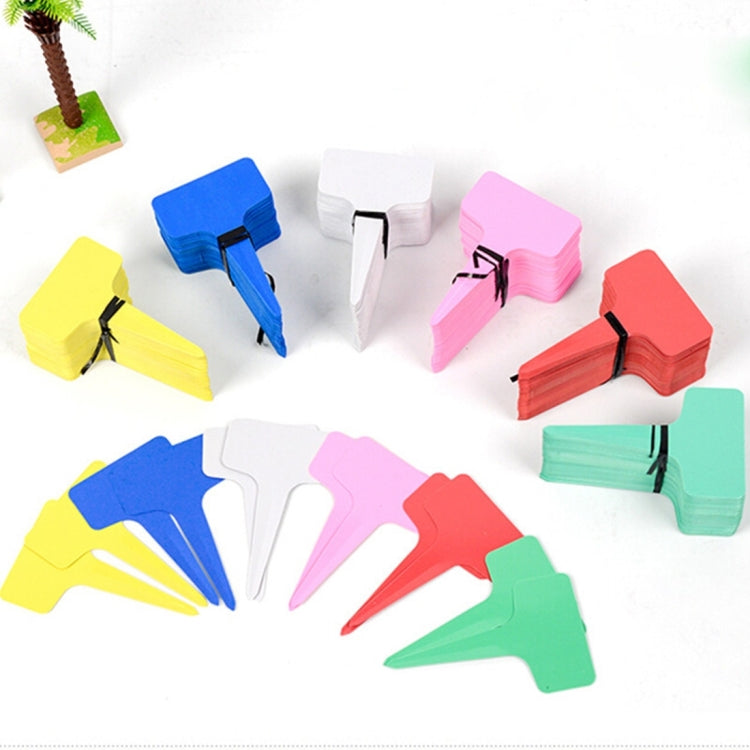 100PCS Floral Label Gardening Label T - type Label Insert Label Potted Label,Random Color Delivery, Plant Label 4