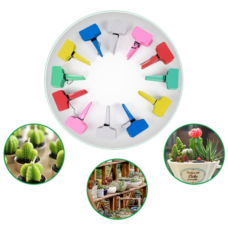 100PCS Floral Label Gardening Label T - type Label Insert Label Potted Label,Random Color Delivery, Plant Label 4