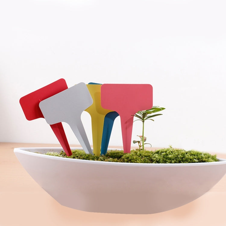 100PCS Floral Label Gardening Label T - type Label Insert Label Potted Label,Random Color Delivery, Plant Label 4