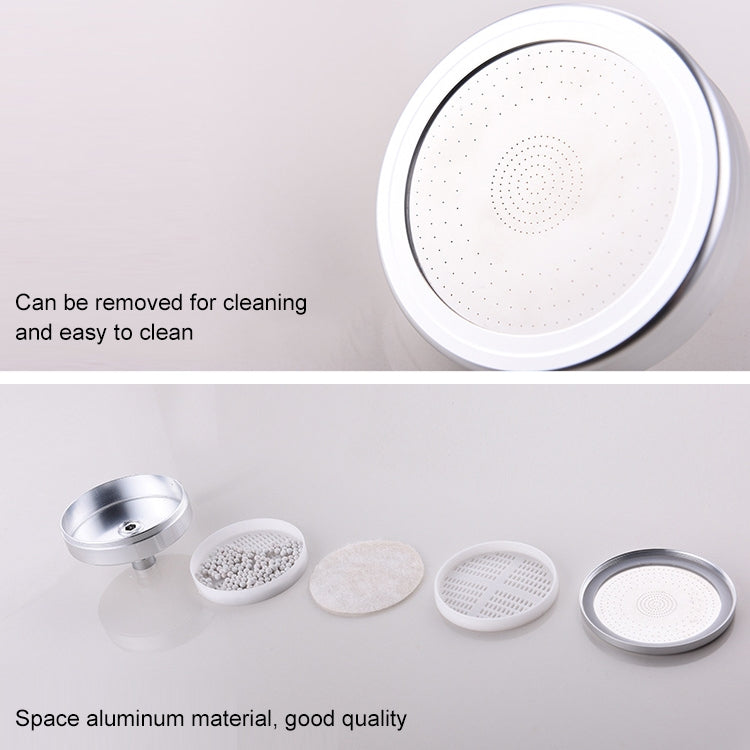 Removable and Washable 304 Stainless Steel Round Pressurized Handheld Shower Head, Size: 80mm