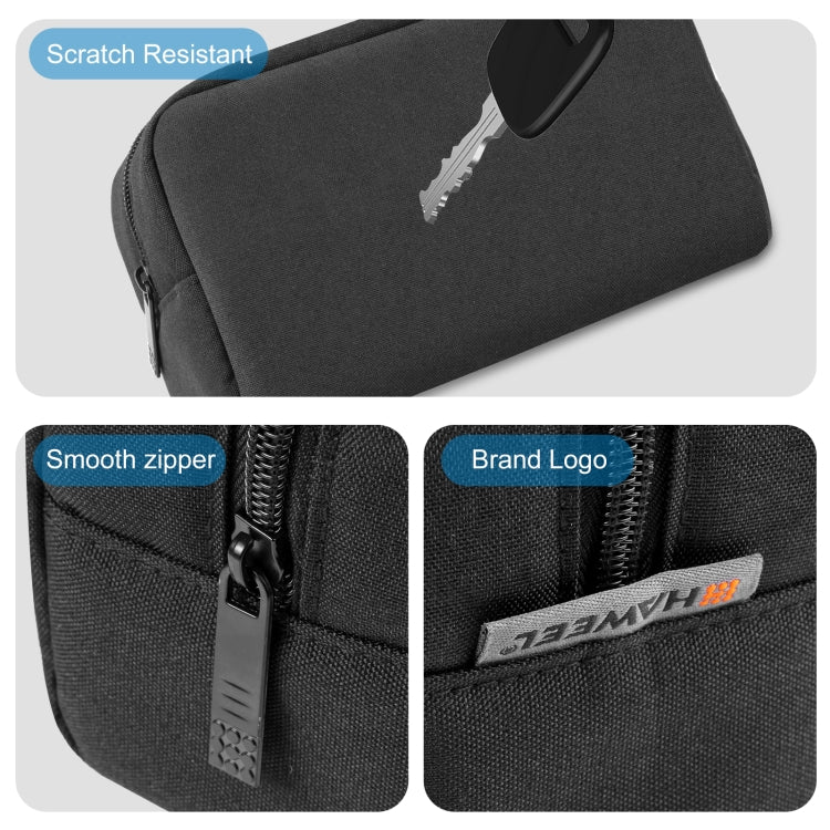 HAWEEL Electronics Organizer Storage Bag for Charger, Power Bank, Cables, Mouse, Earphones, Size: L