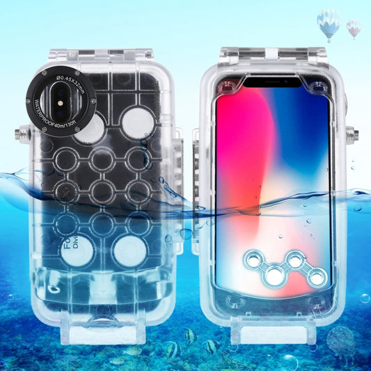 For iPhone X / XS HAWEEL 40m/130ft Diving Case, Photo Video Taking Underwater Housing Cover