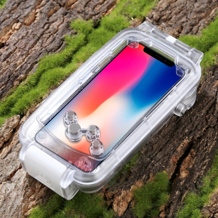 For iPhone X / XS HAWEEL 40m/130ft Diving Case, Photo Video Taking Underwater Housing Cover