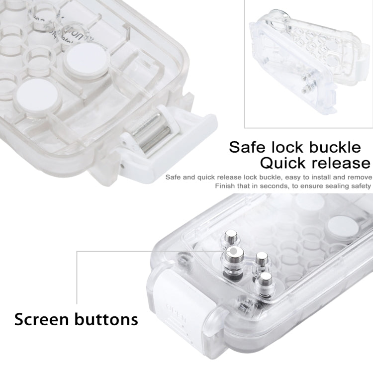 For iPhone X / XS HAWEEL 40m/130ft Diving Case, Photo Video Taking Underwater Housing Cover