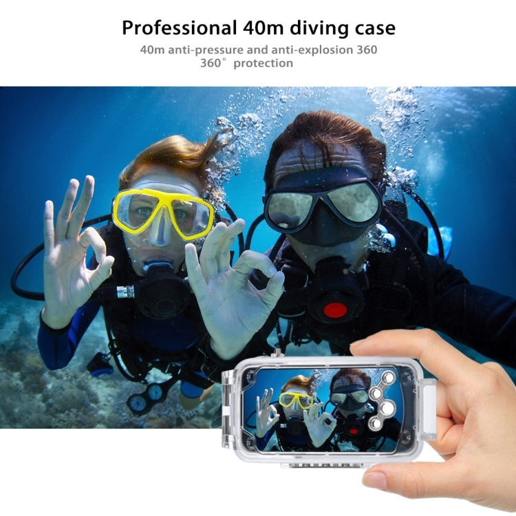 For iPhone X / XS HAWEEL 40m/130ft Diving Case, Photo Video Taking Underwater Housing Cover