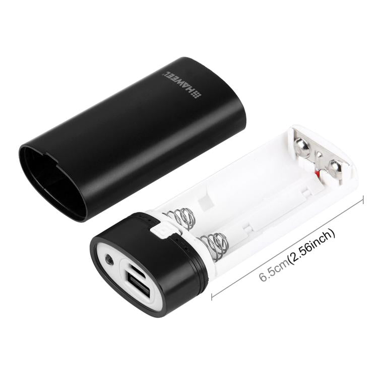 HAWEEL DIY 2x 18650 Battery (Not Included) 5600mAh Power Bank Shell Box with USB Output & Indicator