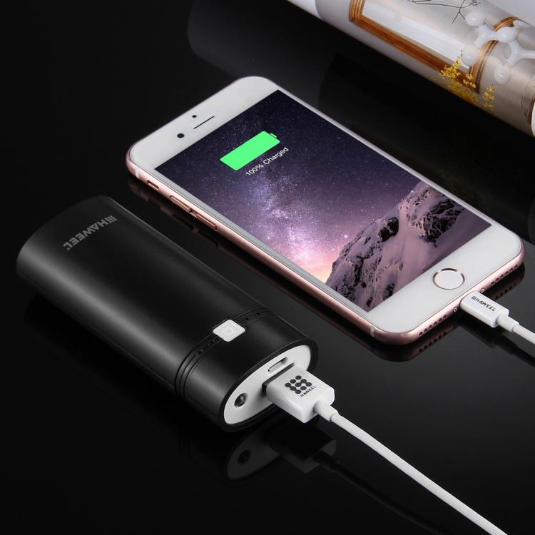 HAWEEL DIY 2x 18650 Battery (Not Included) 5600mAh Power Bank Shell Box with USB Output & Indicator