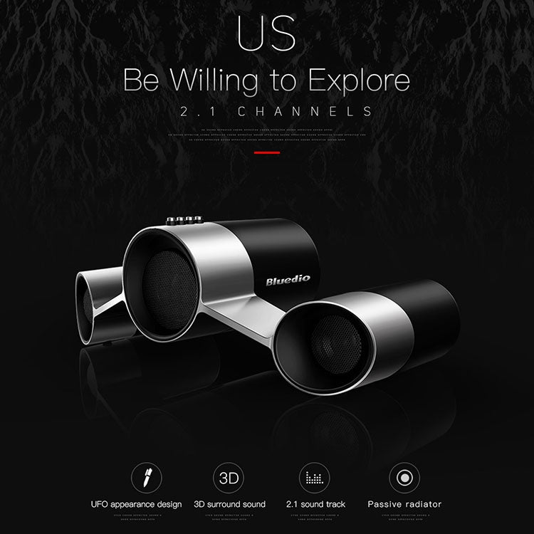Bluedio US Wireless Bluetooth Satellite Speaker System with Mic,