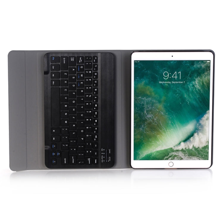 A102 For iPad 10.2 inch Ultra-thin Detachable Bluetooth Keyboard Leather Tablet Case with Stand Function, Black, Dark Blue, Gold, Rose Gold