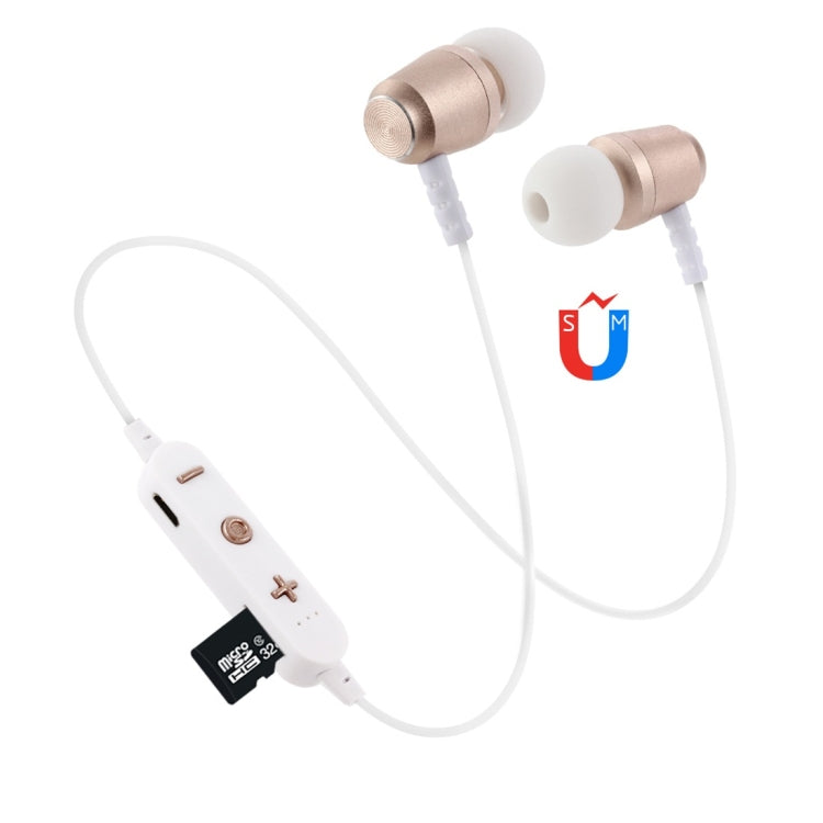 F15 Bluetooth 4.2 Hanging Neck Design Bluetooth Headset, Support Music Play & Switching & Volume Control & Answer