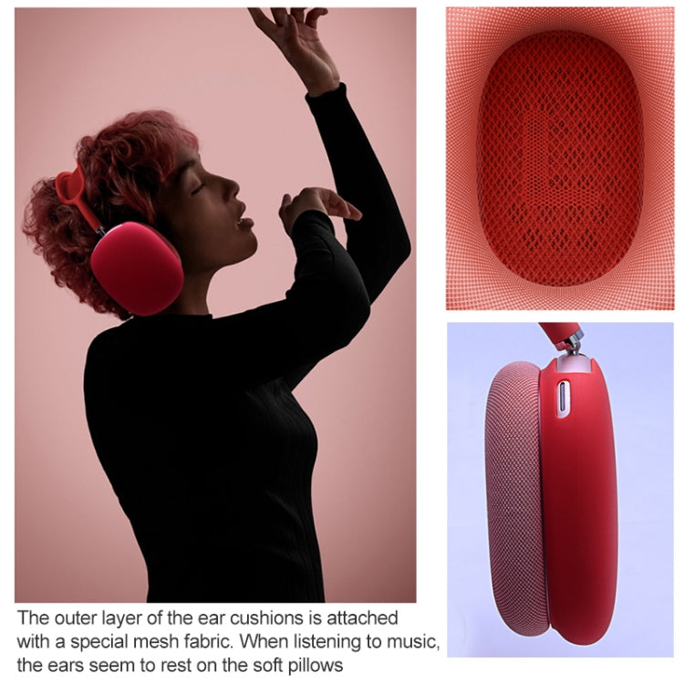 A Pair Full Coverage Anti-scratch Silicone Headphone Protective Case for AirPods Max