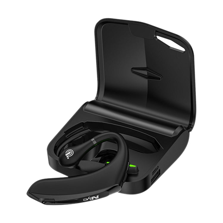 DS800 Bluetooth 5.0 Universal Hanging Ear Style Business Sports Wireless Bluetooth Earphone with Charging Box, Charging Box Version (Red), Charging Box Version (Black)