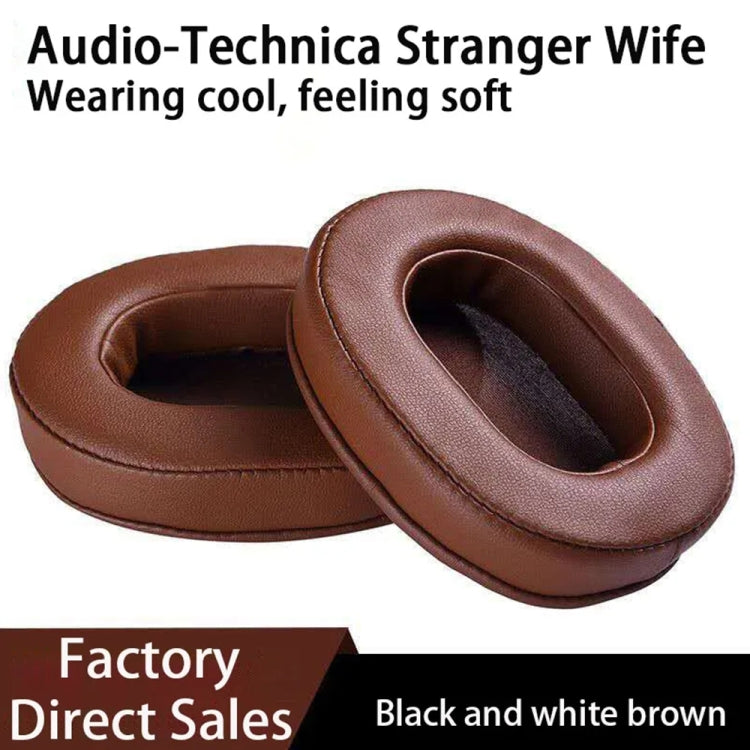 1 Pair Soft Sponge Earmuff Headphone Jacket for Audio-technica ATH-MSR7 / M50X / M20 / M40 / M40X
