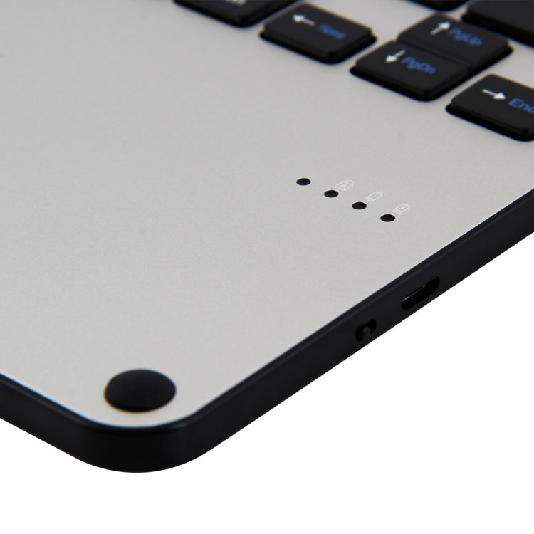 3018 Detachable Bluetooth 3.0 Aluminum Alloy Keyboard + Imitation Cloth Texture Leather Tablet Case for iPad Air / Air 2 / iPad Pro 9.7 inch, with Sleep / Water Repellent Function, 3018
