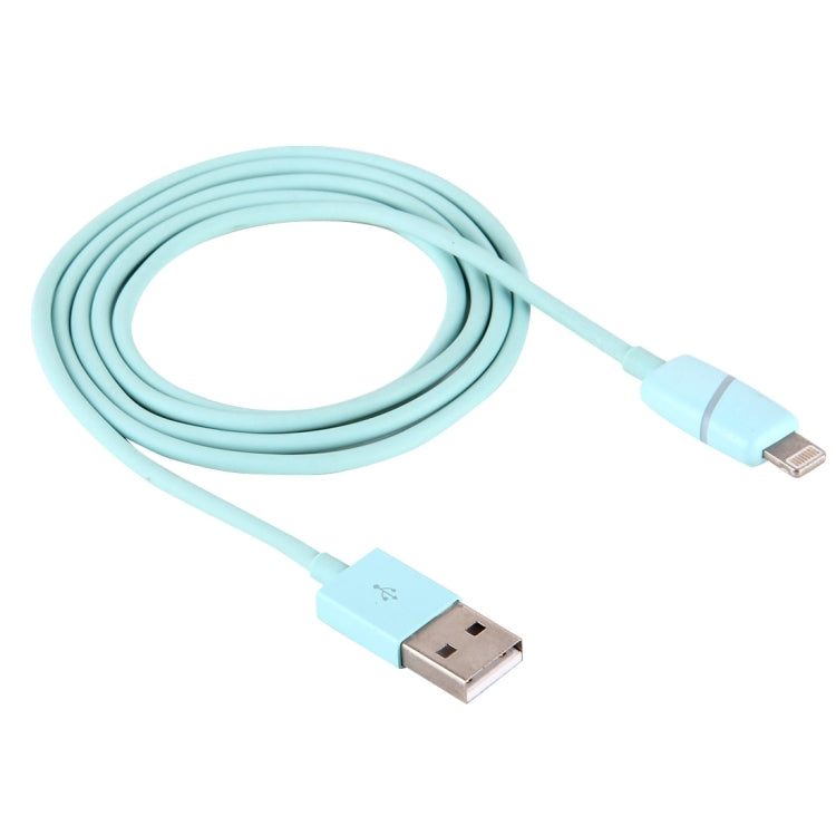1m Circular Bobbin Gift Box Style 8 Pin to USB Data Sync Cable with Indicator for iPhone, iPad