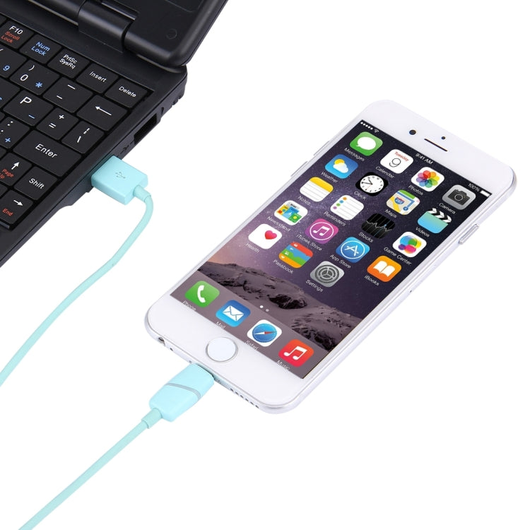 1m Circular Bobbin Gift Box Style 8 Pin to USB Data Sync Cable with Indicator for iPhone, iPad