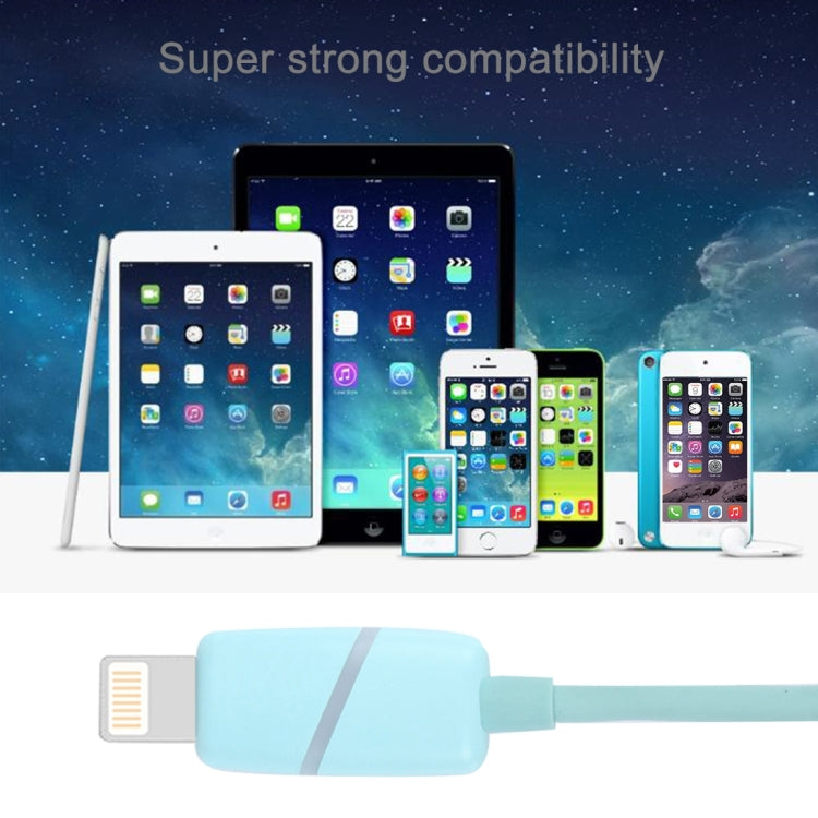 1m Circular Bobbin Gift Box Style 8 Pin to USB Data Sync Cable with Indicator for iPhone, iPad
