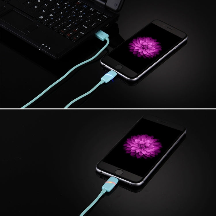 1m Circular Bobbin Gift Box Style 8 Pin to USB Data Sync Cable with Indicator for iPhone, iPad