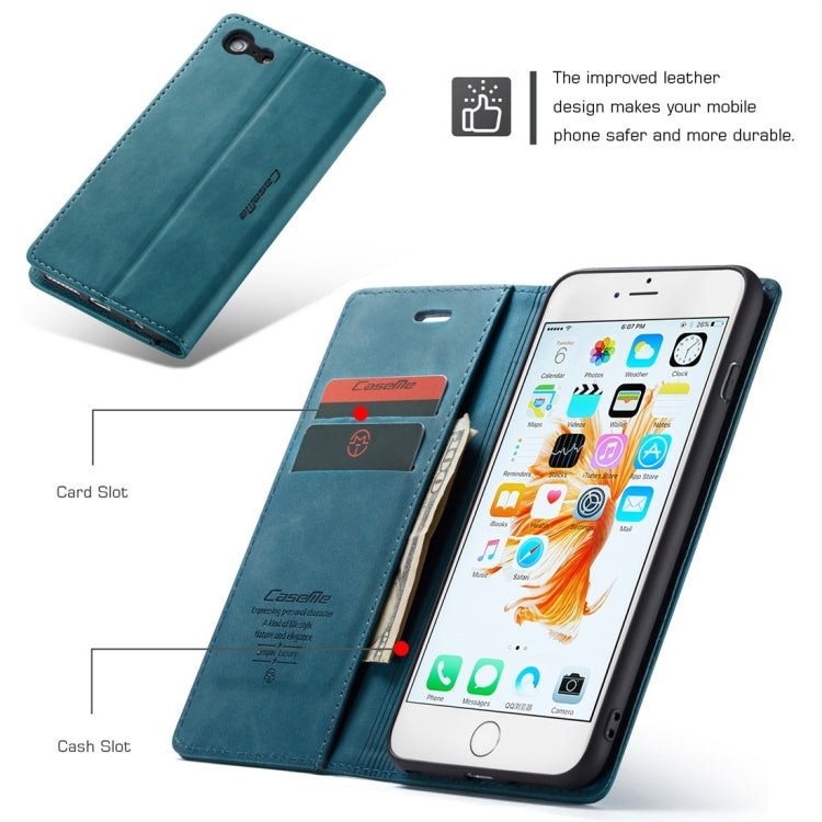 CaseMe-013 Multifunctional Retro Frosted Horizontal Flip Leather Case for iPhone 6 Plus / 6s Plus, with Card Slot & Holder & Wallet