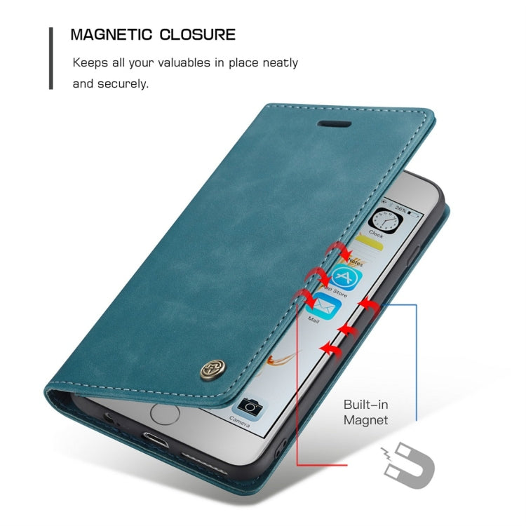 CaseMe-013 Multifunctional Retro Frosted Horizontal Flip Leather Case for iPhone 6 Plus / 6s Plus, with Card Slot & Holder & Wallet