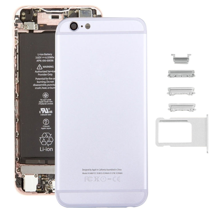 5 in 1 for iPhone 6s (Back Cover + Card Tray + Volume Control Key + Power Button + Mute Switch Vibrator Key) Full Assembly Housing Cover