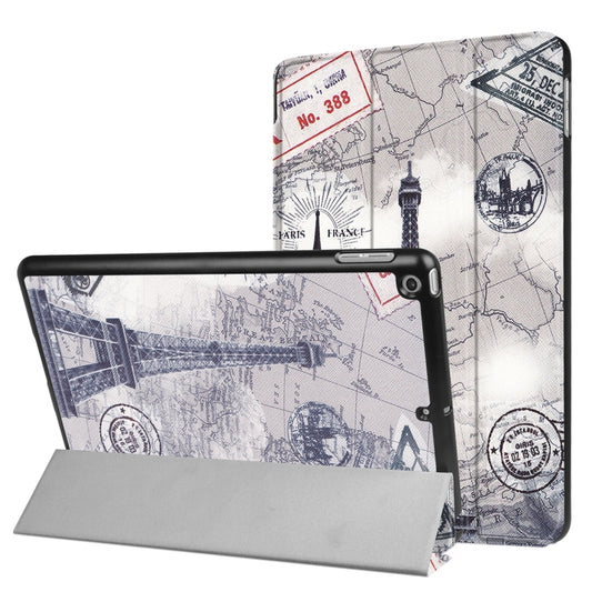 For iPad 9.7 (2018) & iPad 9.7 (2017) Cross Texture Painting Pattern Horizontal Flip Leather Case with Three-folding Holder, IP7D1011A, IP7D1011B, IP7D1011C, IP7D1011D, IP7D1011E, IP7D1011F, IP7D1011G, IP7D1011H, IP7D1011J, IP7D1011K