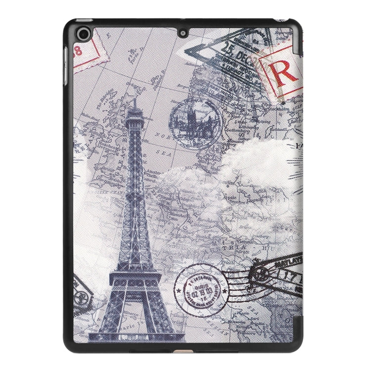 For iPad 9.7 (2018) & iPad 9.7 (2017) Cross Texture Painting Pattern Horizontal Flip Leather Case with Three-folding Holder, IP7D1011A, IP7D1011B, IP7D1011C, IP7D1011D, IP7D1011E, IP7D1011F, IP7D1011G, IP7D1011H, IP7D1011J, IP7D1011K