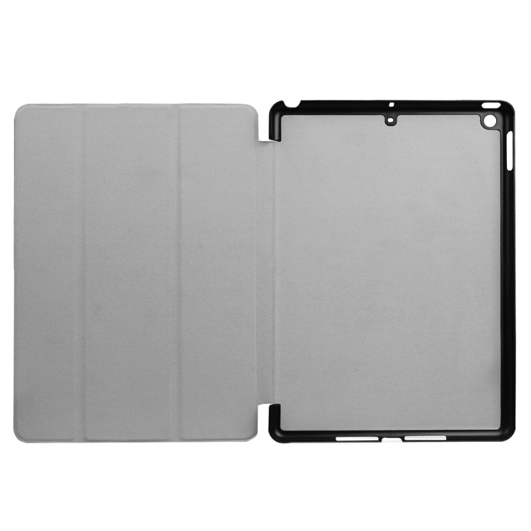 For iPad 9.7 (2018) & iPad 9.7 (2017) Cross Texture Painting Pattern Horizontal Flip Leather Case with Three-folding Holder, IP7D1011A, IP7D1011B, IP7D1011C, IP7D1011D, IP7D1011E, IP7D1011F, IP7D1011G, IP7D1011H, IP7D1011J, IP7D1011K
